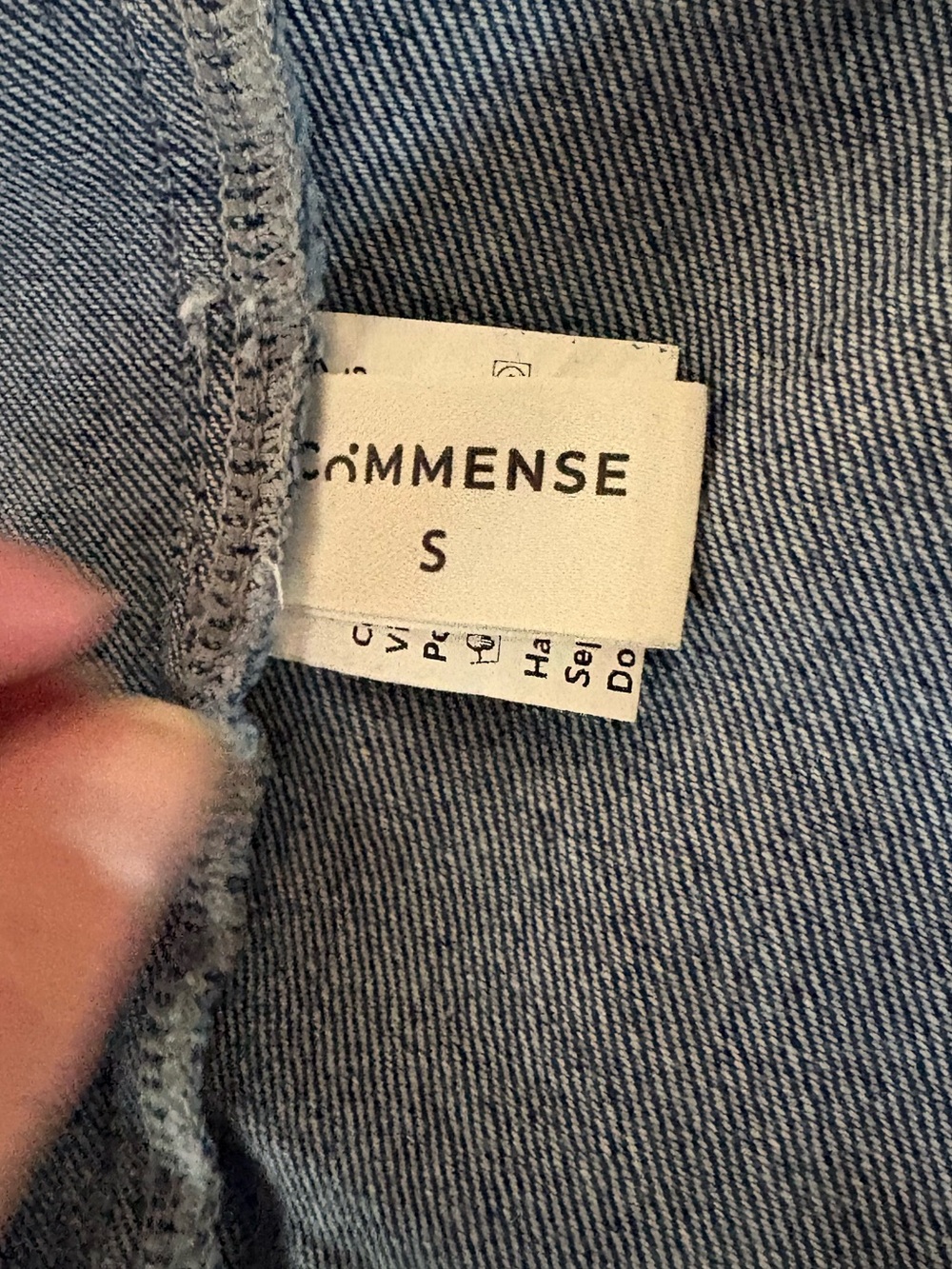 Commense Sweetheart Collar Denim Long Dress Sz Small EUC - Picture 12 of 12